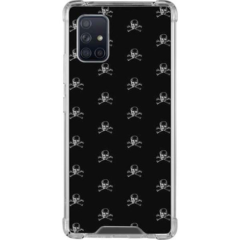 Alchemy Skull and Crossbone Pattern Galaxy A71 5G Clear Case