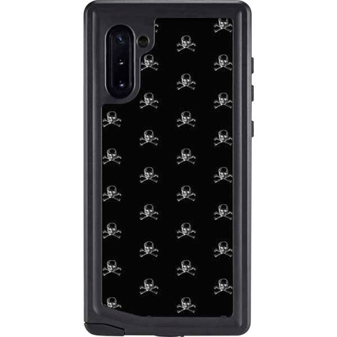 Alchemy Skull and Crossbone Pattern Galaxy Note 10 Waterproof Case