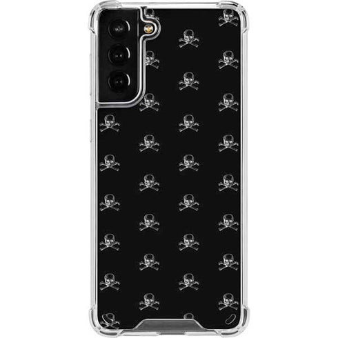 Alchemy Skull and Crossbone Pattern Galaxy S21 Plus 5G Clear Case