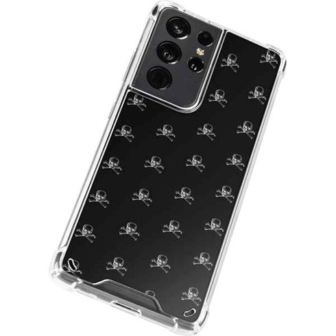 Alchemy Skull and Crossbone Pattern Galaxy S21 Ultra 5G Clear Case