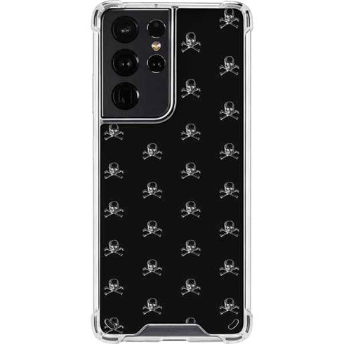 Alchemy Skull and Crossbone Pattern Galaxy S21 Ultra 5G Clear Case