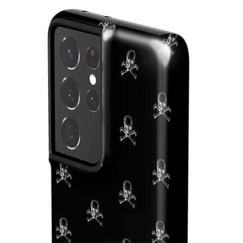 Alchemy Skull and Crossbone Pattern Galaxy S21 Ultra 5G Pro Case