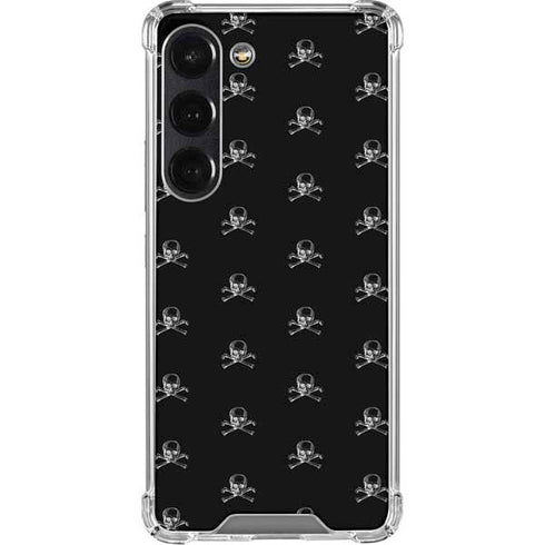Alchemy Skull and Crossbone Pattern Galaxy S23 Clear Case
