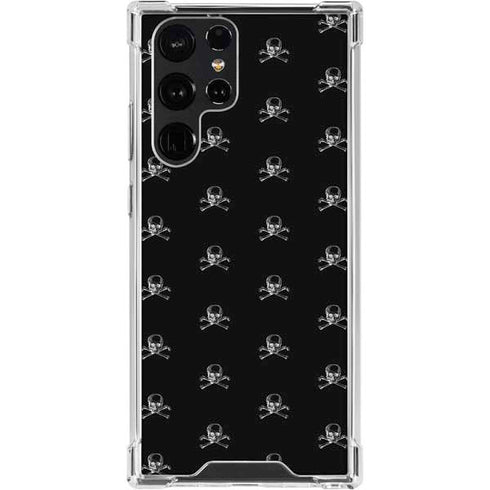 Alchemy Skull and Crossbone Pattern Galaxy S24 Ultra Clear Case