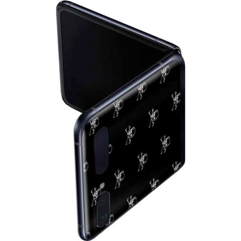 Alchemy Skull and Crossbone Pattern Galaxy Z Flip Skin