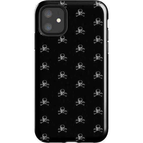 Alchemy Skull and Crossbone Pattern iPhone 11 Impact Case