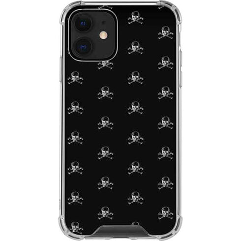 Alchemy Skull and Crossbone Pattern iPhone 12 Clear Case
