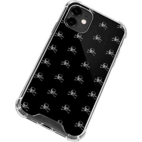 Alchemy Skull and Crossbone Pattern iPhone 12 Clear Case
