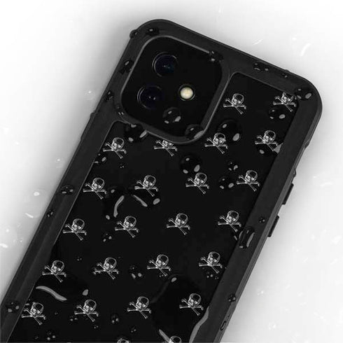 Alchemy Skull and Crossbone Pattern iPhone 12 Waterproof Case