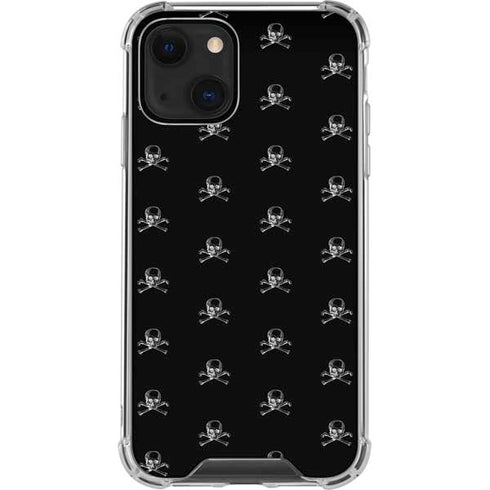 Alchemy Skull and Crossbone Pattern iPhone 14 Plus Clear Case