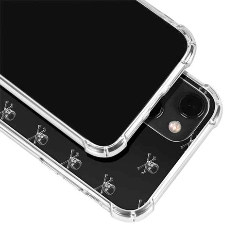 Alchemy Skull and Crossbone Pattern iPhone 14 Plus Clear Case