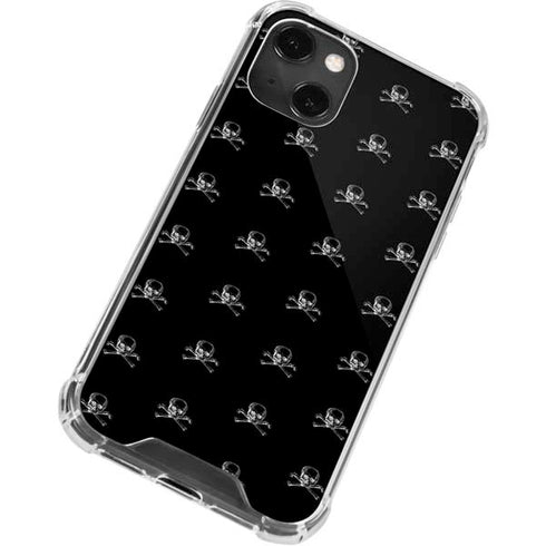 Alchemy Skull and Crossbone Pattern iPhone 14 Plus Clear Case
