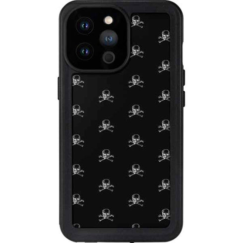 Alchemy Skull and Crossbone Pattern iPhone 14 Pro Max Waterproof Case