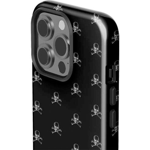 Alchemy Skull and Crossbone Pattern iPhone 15 Pro Impact Case