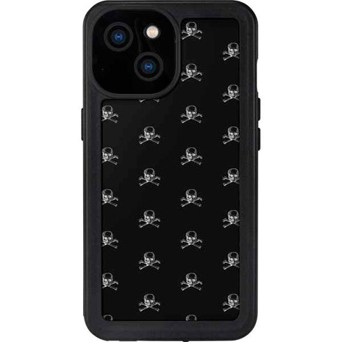 Alchemy Skull and Crossbone Pattern iPhone 15 Waterproof Case