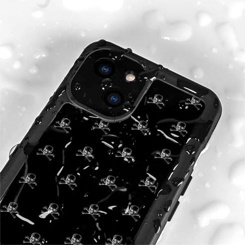 Alchemy Skull and Crossbone Pattern iPhone 15 Waterproof Case