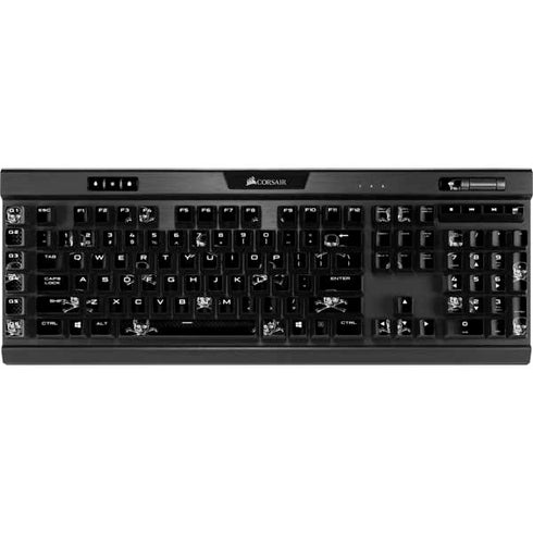 Alchemy Skull and Crossbone Pattern K95 RGB PLATINUM Mechanical Gaming Keyboard Skin