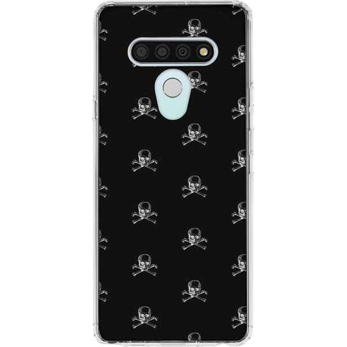 Alchemy Skull and Crossbone Pattern LG Stylo 6 Clear Case