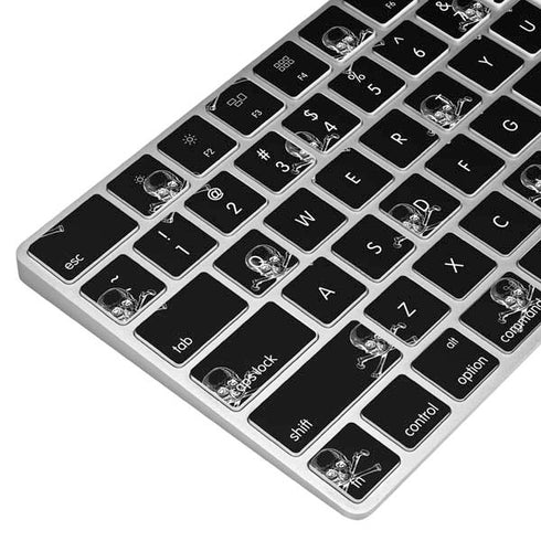 Alchemy Skull and Crossbone Pattern Magic Keyboard Skin