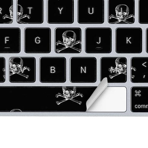 Alchemy Skull and Crossbone Pattern Magic Keyboard Skin