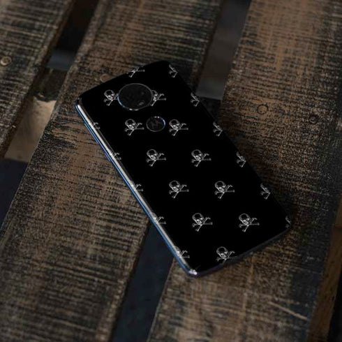 Alchemy Skull and Crossbone Pattern Moto E5 Plus Skin