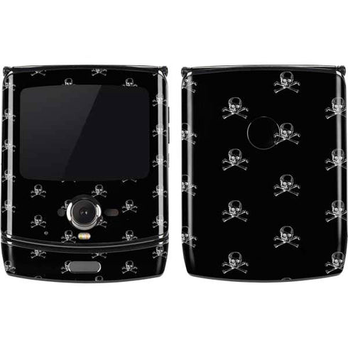 Alchemy Skull and Crossbone Pattern Motorola RAZR Skin