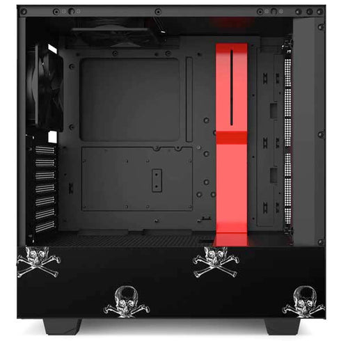 Alchemy Skull and Crossbone Pattern NZXT H510 Compact ATX Mid-Tower Case Skin