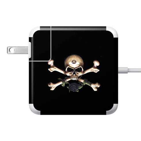 Alchemy Skull and Crossbones 85W Power Adapter (15 and 17 inch MacBook Pro Charger) Skin