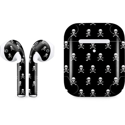 Skull and Crossbones (white) Apple AirPods 2 Skin