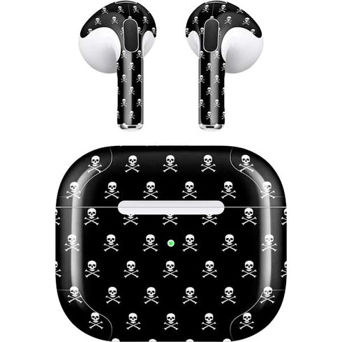 Skull and Crossbones (white) Apple AirPods (3rd Gen 2021) Skin