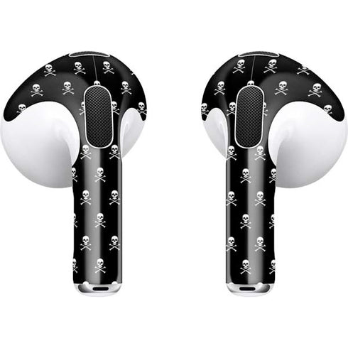 Skull and Crossbones (white) Apple AirPods (3rd Gen 2021) Skin