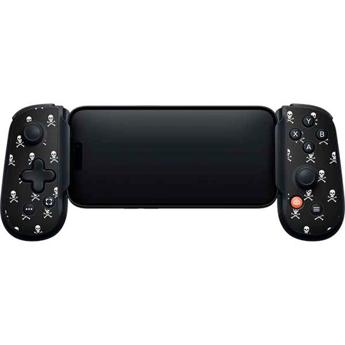 Skull and Crossbones (white) Backbone One for iPhone Game Controller Skin