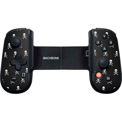 Skull and Crossbones (white) Backbone One for iPhone Game Controller Skin