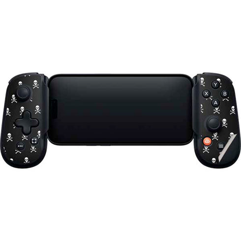 Skull and Crossbones (white) Backbone One for iPhone Game Controller Skin