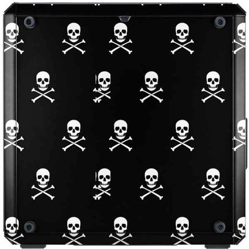 Skull and Crossbones (white) Cooler Master MasterBox Q300L Mini Tower Skin