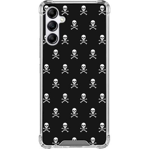 Skull and Crossbones (white) Galaxy A15 5G Clear Case