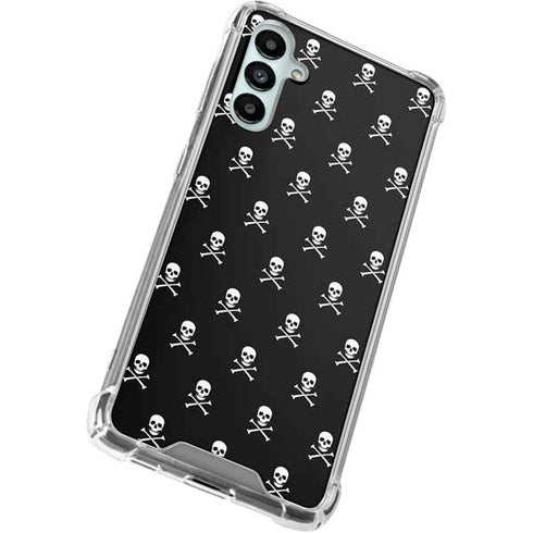 Skull and Crossbones (white) Galaxy A15 5G Clear Case