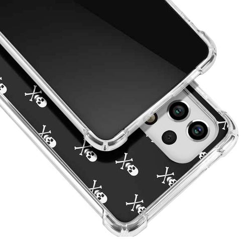 Skull and Crossbones (white) Galaxy A53 5G Clear Case
