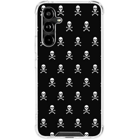 Skull and Crossbones (white) Galaxy A54 5G Clear Case