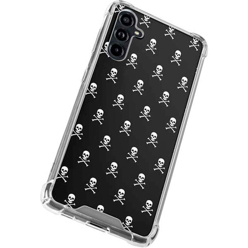 Skull and Crossbones (white) Galaxy A54 5G Clear Case