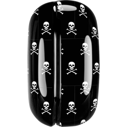 Skull and Crossbones (white) Galaxy Buds Live Skin