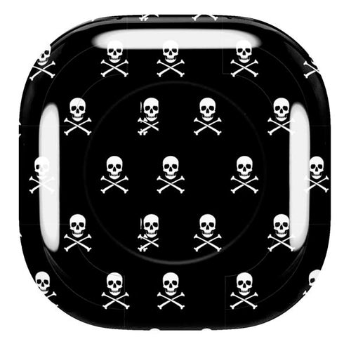Skull and Crossbones (white) Galaxy Buds Pro Skin