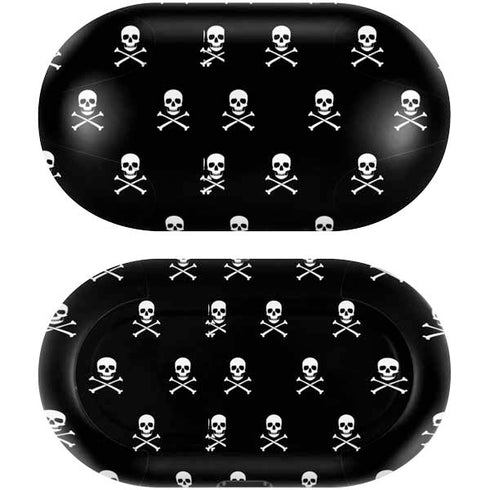 Skull and Crossbones (white) Galaxy Buds Skin