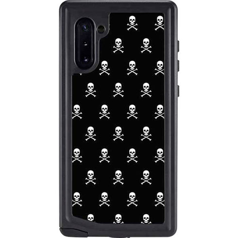 Skull and Crossbones (white) Galaxy Note 10 Waterproof Case