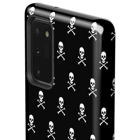 Skull and Crossbones (white) Galaxy Note20 5G Pro Case