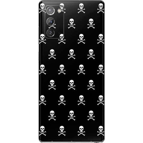 Skull and Crossbones (white) Galaxy Note20 5G Skin