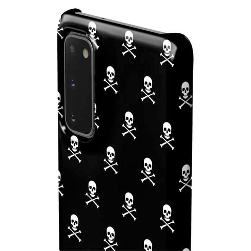 Skull and Crossbones (white) Galaxy S20 Lite Case