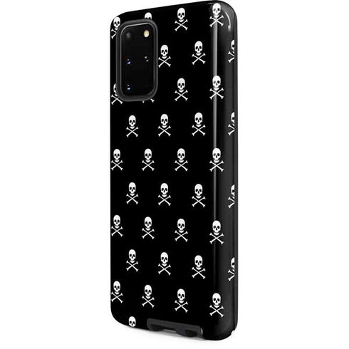 Skull and Crossbones (white) Galaxy S20 Plus Pro Case