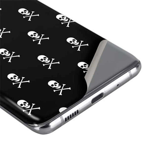 Skull and Crossbones (white) Galaxy S20 Skin