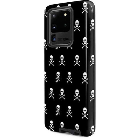 Skull and Crossbones (white) Galaxy S20 Ultra 5G Pro Case
